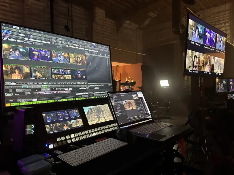 On set playback monitoring equipment